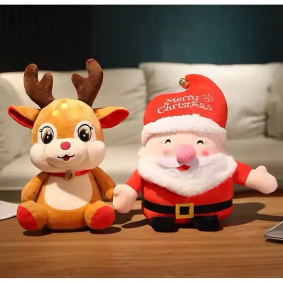Decoração de Natal Pelúcia Papai Noel Antialérgico 16 cm