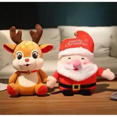 Decoração de Natal Pelúcia Papai Noel Antialérgico 16 cm