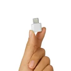 Adaptador USB-C para USB – Conversor Macho USB-C para Fêmea USB OTG - Branco (Unidade)