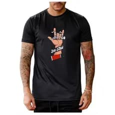 Camiseta Camisa Blusa  Camisa básica para treino academia corrida musculação luta Lets'Go Jiu-Jitsu 100% Algodão - Envio