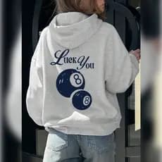 Moletom Luker You Bola De Sinuca Estampado Unissex Confortável Premium