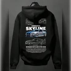 Moletom Exclusivo Skyline GT-R Brian Velozes e Furiosos