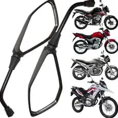 Par Retrovisor Mini Kawasaki Z400 Rosca Honda Cg Fan Titan 125 150 160 Xre 300 Bros 150 160 Twister
