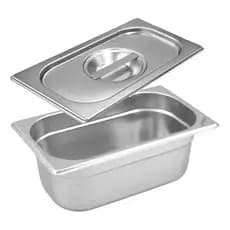 CUBA DE INOX GASTRONOMICA 5L PROFISSIONAL COM TAMPA