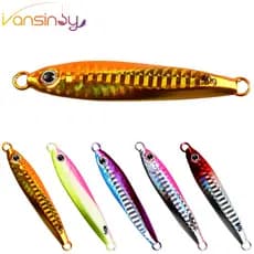 Isca De Pesca Metal Jig Lure 10g-60g Iscas No Mar Artificiais Lenta Jigging