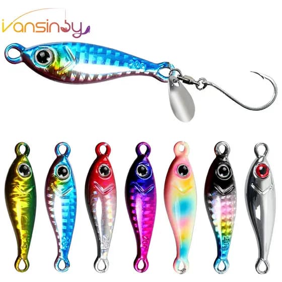 5g-40g Isca De Pesca Metal Anzol Artificial