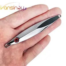 1pcs Iscas De Pesca Metal 20g/30g/40g/60g/80g De Tiro Longo De Robalo Isca Dura Colher Artificial De Fiação