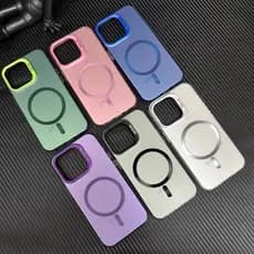 Capa Magnética Sem Fio Para Celular Xiaomi Mi POCO X7 Pro X6 X5 X3 NFC 4G 5G , Fosca Dura Colorida Arco-Íris À Prova De