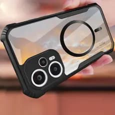 Nova Capa De Telefone Magnética Transparente À Prova De Choque Xiaomi Mi POCO F8 F7 Pro F6 F5 F4 F3 GT ultra 5G Invólucr