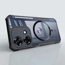 Nova Capa Magnética Transparente À Prova De Choque Motorola MOTO Edge 70 Power 60 50 Fusion 40 Neo 30 20 Pro Ultra E40 E