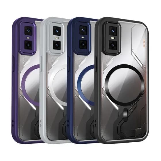 Capa De Telefone Magnética Acrílica Transparente Fosca Infinix GT 30 Pro 20 HOT 70 60 Plus 60i 4G 5G Invólucro TPU Airba