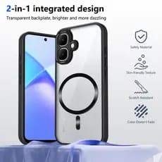 Capa De Telefone Magnética Acrílica Transparente Fosca Infinix Smart 20 10 9 HD 8 Pro Plus Invólucro TPU Airbag Proteção