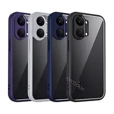 Capa De Telefone Acrílico Transparente Fosco Xiaomi Mi Poco X8 Pro X7 X6 X5 X3 Max NFC 5G Invólucro TPU Airbag Proteção