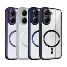 Capa De Telefone Magnética Acrílica Transparente Fosca Xiaomi Mi Poco X8 X7 X6 F8 Pro Max F8 Ultra 5G Invólucro TPU Airb