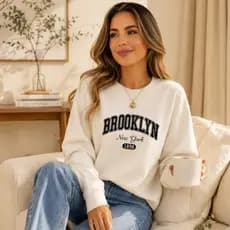 Moletom Feminino Moda Feminina Street Urbano Toque Suave Femininos G1 G2 G3