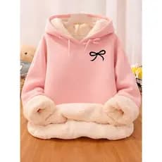 Moletom Pelúciado Feminino Casual Inverno Térmico Luxo Premium Macio Elegante Moderno