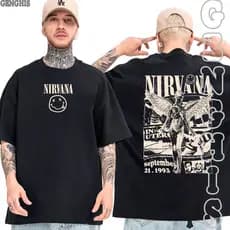 Camisa Nirvana In Utero Album Banda De Rock Camiseta Basica e Oversized Unissex