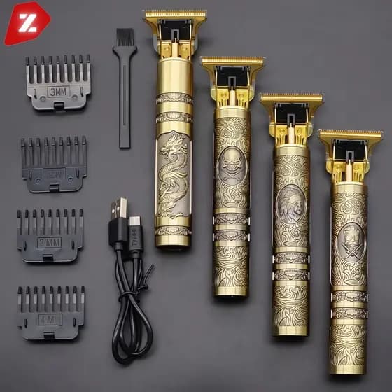 Barbeador Elétrico Masculino 3 em 1 Máquina de Cortar Cabelo e Aparador Profissional