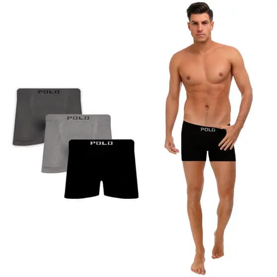 Kit C/ 10 Peças Cueca Boxer Microfibra Polo Star - Sortida - V1