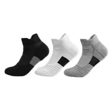 Kit C/3 Pares Meias Esportivas Trekking Basquete Futebol Corrida Caminhada Ciclismo Vôlei Trilha