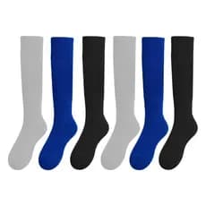 Kit 6 Meião Futebol Profissional Meião Cano Alto Alta Qualidade Esportivo Jogador Time Uniforme