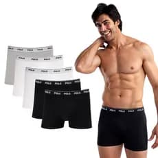 Kit C/5 Cuecas Box Boxer Polo Star Cotton Algodão Masculina Sortido Modelo Tradicional Original