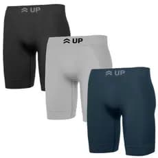 Kit 3 Bermuda Térmica Compressão Esportiva Corrida Ciclista Profissional Academia Segunda Pele Up