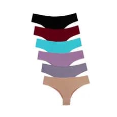 Kit 10 Calcinhas Tanga Laser Sem Costura Alta Qualidade A43 Sortido