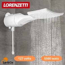 Chuveiro Ducha Eletrônica Loren Shower Ultra Lorenzetti 127v 5500w Branco