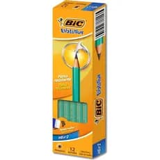 Lápis HB Nº 2 Evolution Hexagonal 12 Un. BIC