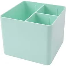 Porta Objetos 3 Divisórias Dello Verde Pastel