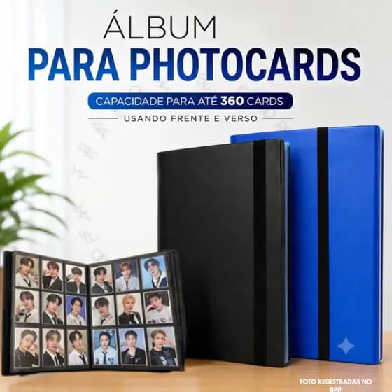 Fichário Álbum Porta Cartas Pokémon para 360 Cards Colecionáveis Organizador Presente Dia dos Pais