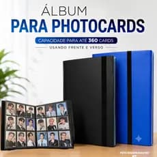 Fichário Álbum Porta Cartas Pokémon para 360 Cards Colecionáveis Organizador Presente Dia dos Pais