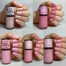 Kit 05 Esmalte Bella Brazil EFEITO GEL *Seca Sem Cabine* 9ml