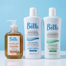 Depil Bella Kit Profissional Gel, Óleo e Loção 300ml