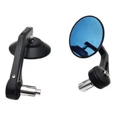 Retrovisor Premium Cafe Racer Ponta Guidão Lente Convexa Aprovado Contran