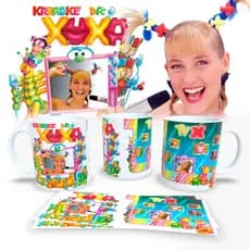 Caneca Personalizada de Porcelana Importada / ESTAMPA EXCLUSIVA / Caneca Karaokê da Xuxa