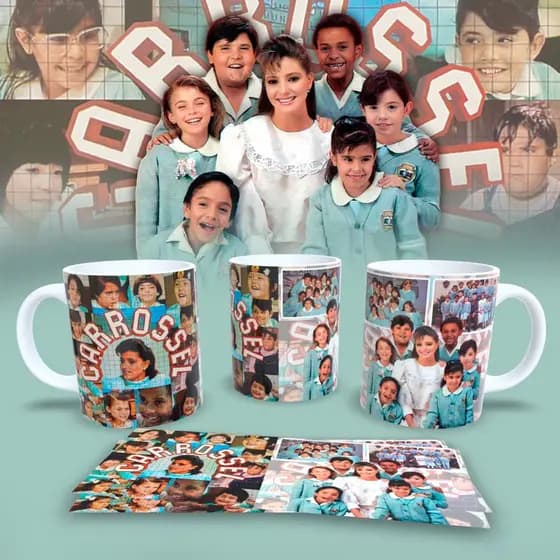 Caneca Personalizada de Porcelana Importada / ESTAMPA EXCLUSIVA / Caneca Novela Carrossel 1991