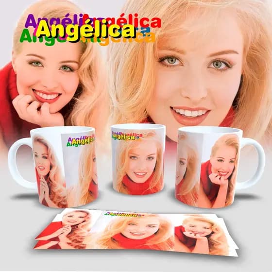 Caneca Personalizada de Porcelana Importada / ESTAMPA EXCLUSIVA / Caneca Angélica