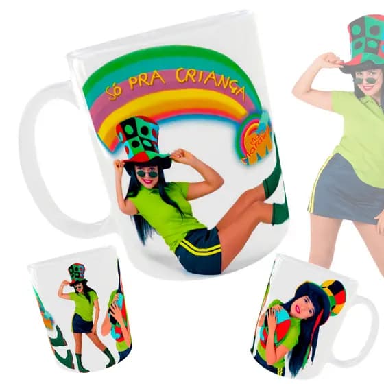 Caneca Personalizada MARA MARAVILHA Só Pra Criança / Caneca de Porcelana Importada / Item Colecionável Exclusivo