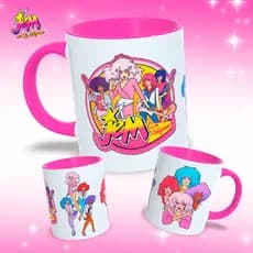 Caneca Jem e As Hologramas / Caneca Personalizada de Porcelana Importada / ESTAMPA EXCLUSIVA