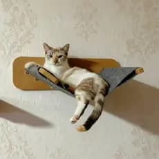 Caminha para Gatos Suspensa MDF 15MM PREMIUM REFORÇADO Rede Gatos Caminha para Gato Suspensa