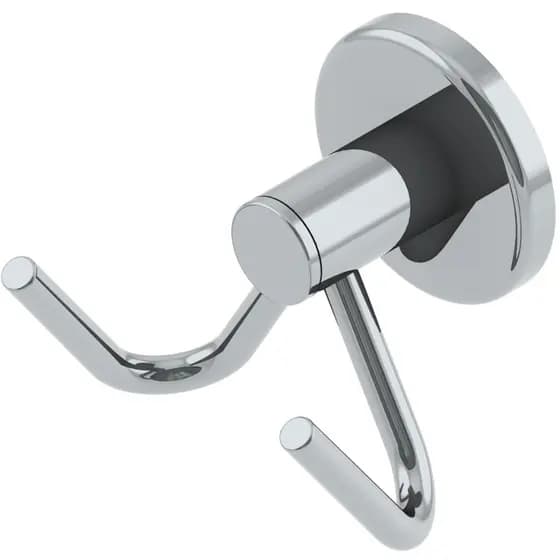 Cabideiro Duplo para Toalha de Rosto Alumínio Anodizado e Aço Inox Fixação Forte (Parafusos Incluso)