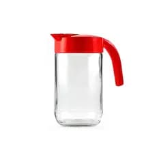 05 Jarra de Vidro 800ml com Tampa Plástica de rosquear Suco Agua Saborizada