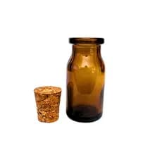 10 Mini Vidrinho Penicilina âmbar 8ml com rolha Essência Lembrancinha