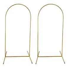 Kit 2 Arco Romano Picolé Desmontável Decoração Painel Festa, Aniversário e Eventos Cor Dourado