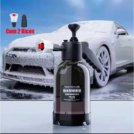 Pulverizador Snow Foam Lavadora Espuma Manual 2 Litros Com 2 Bicos profissional