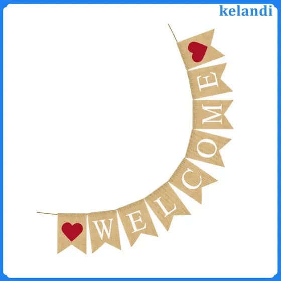 🎉 1Banner De Estopa Marrom Claro Para Decoração De Casamento