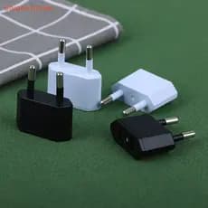 2 Peças Adaptador EU Viagem EUA China EUA para Europa Conector Tomada de Energia AC