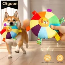 Brinquedo Interativo Frisbee para Cães C5GOON Adequado para Mastigadores Treinamento Alívio de Estresse Cabo Durável